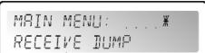 JBSYSTEMS LIGHT DLP6 - MAIN MENU - RECEIVE DUMP: - 2