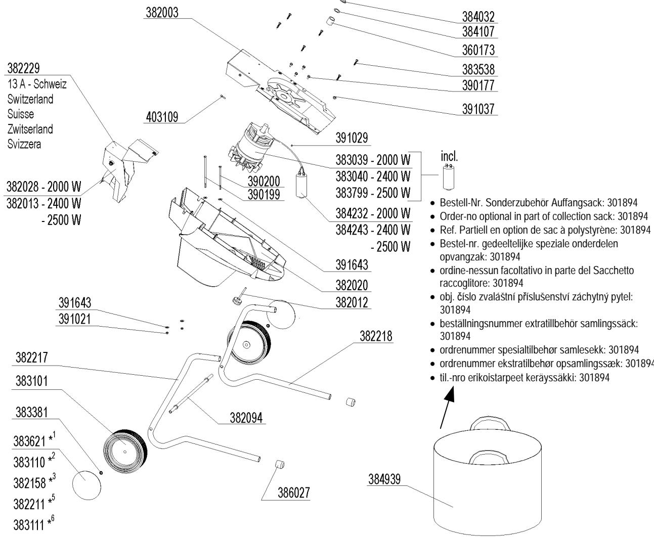 ATIKA TOPLINE 2500 - Ersatzteile - Spare parts - Pièces de rechange - Reserveonderdelen - Pezzi de ricambio - Náhradní díly Reservdelaar - Reservdeler - Reservdeler - Varaosat - Częsci zamienne - Náhradné diely - 8