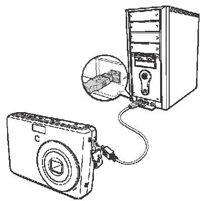 AGFAPHOTO COMPACT 100 - Brancher l'appareil photo sur un PC - 2