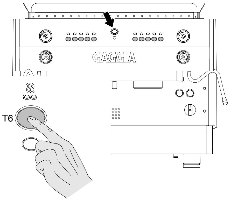 GAGGIA D90 - PROGRAMMAZIONE DOSI DEL TEA (ACQUA CALDA) - 2