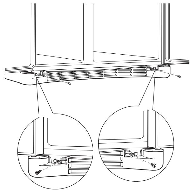GE SIDE-BY-SIDE REFRIRATOR 23 - REPLACEZ LA GRILLE DE BASE - 1