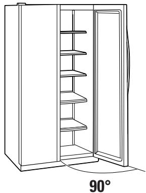 GE SIDE-BY-SIDE REFRIRATOR 23 - ENLEVEZ LA PORTE DU COMPARTIMENT RÉFRIGÉRATION (suite) - 2