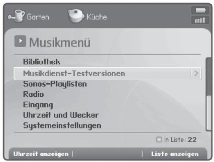 SONOS ZP90 - Musikmenu - 1