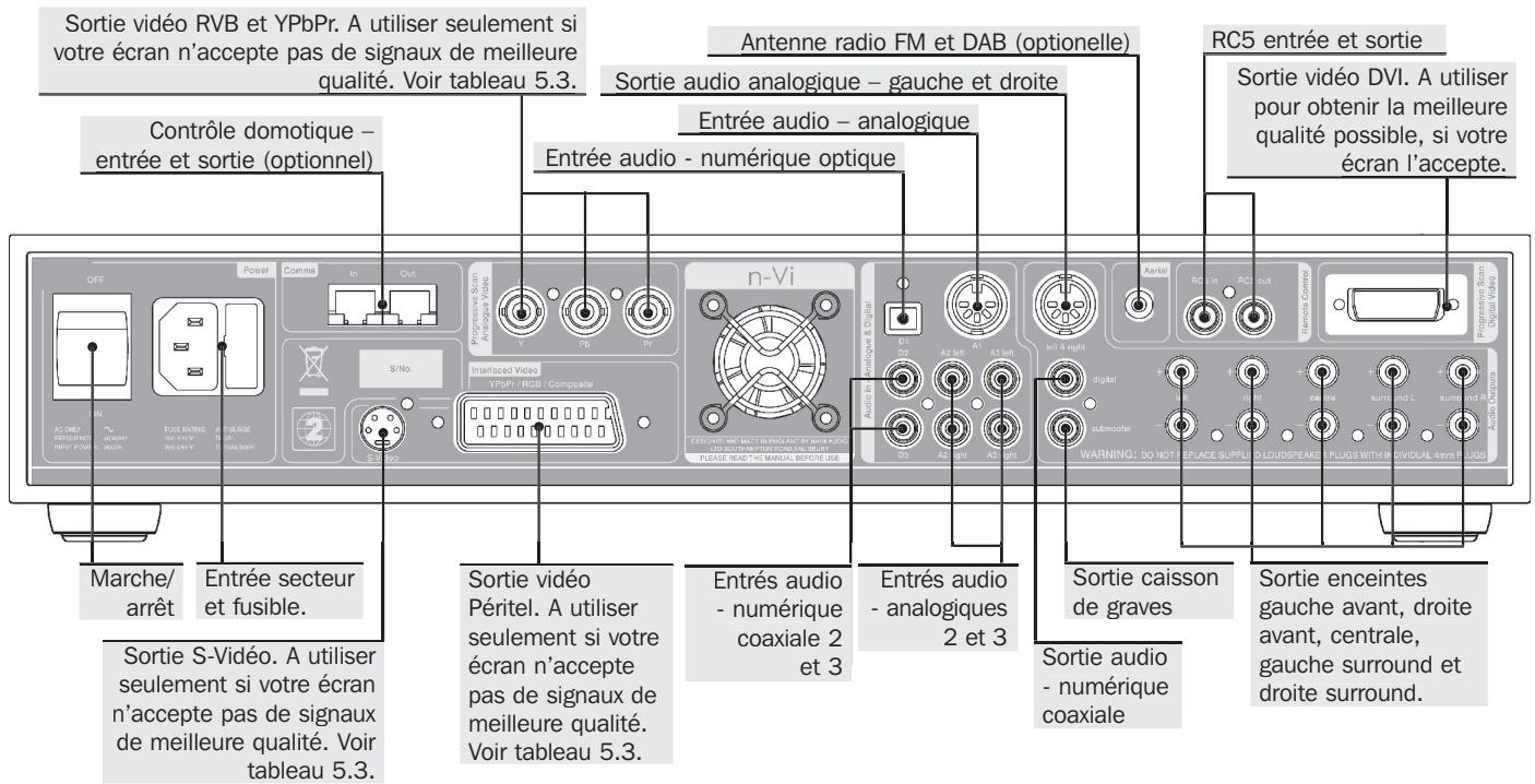 NAIM N-VI - Panneau arrière et connexions - 1