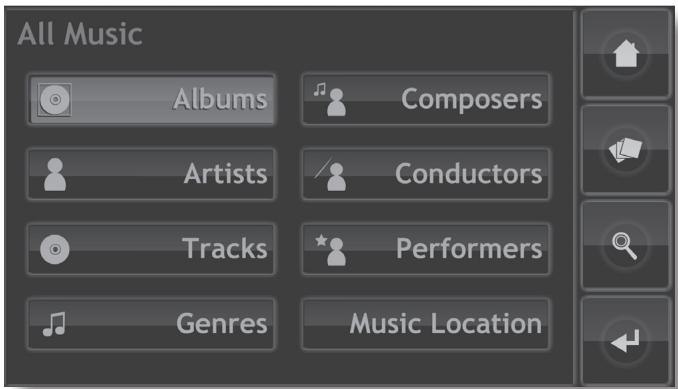 NAIM HDX - Le menu Browse Music (parcourir musiques) - 1