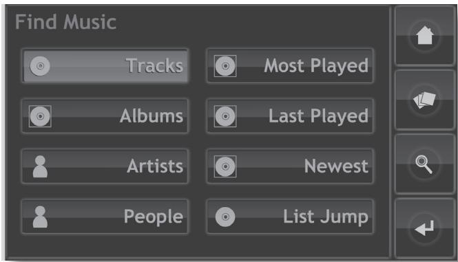 NAIM HDX - Le menu Find Music (recherche musique) - 1