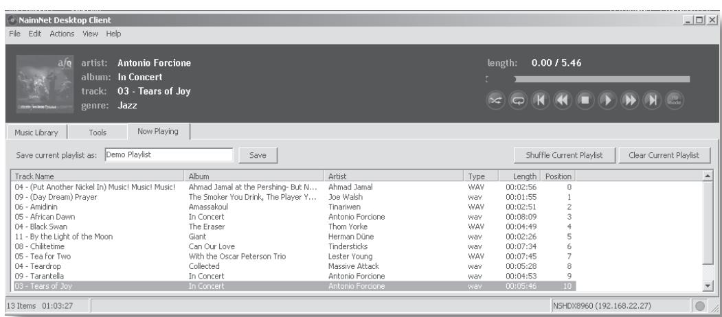 NAIM HDX - Listes de lecture - 1
