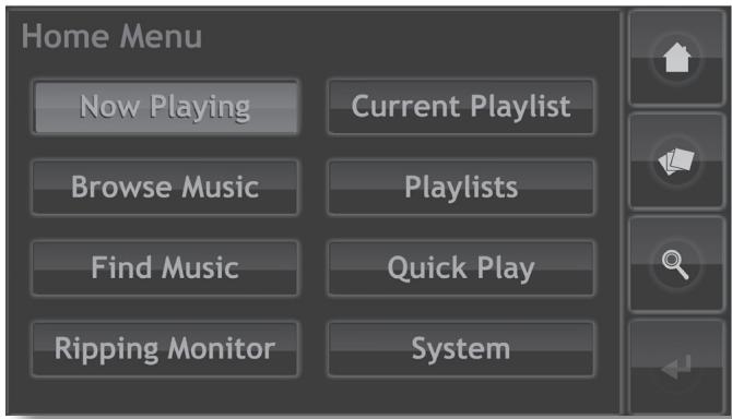 NAIM HDX - Le menu Home (accueil) - 1