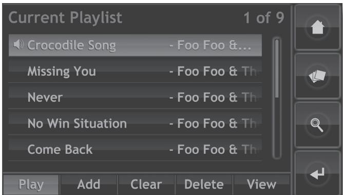 NAIM HDX - L'écran Current Playlist (liste de lecture en cours) - 1
