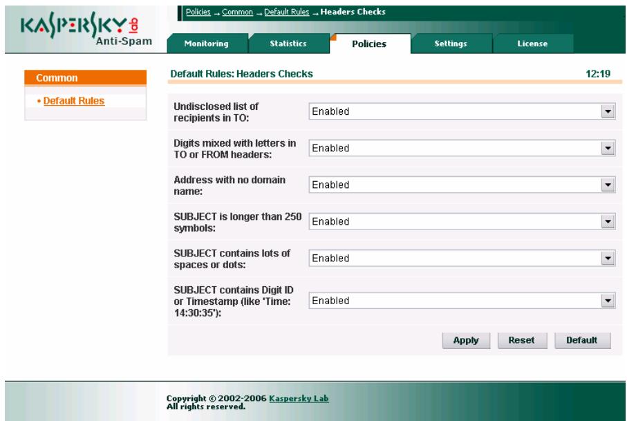 KASPERSKY ANTI-SPAM 3.0 - Section DNS & SPF Checks - 2