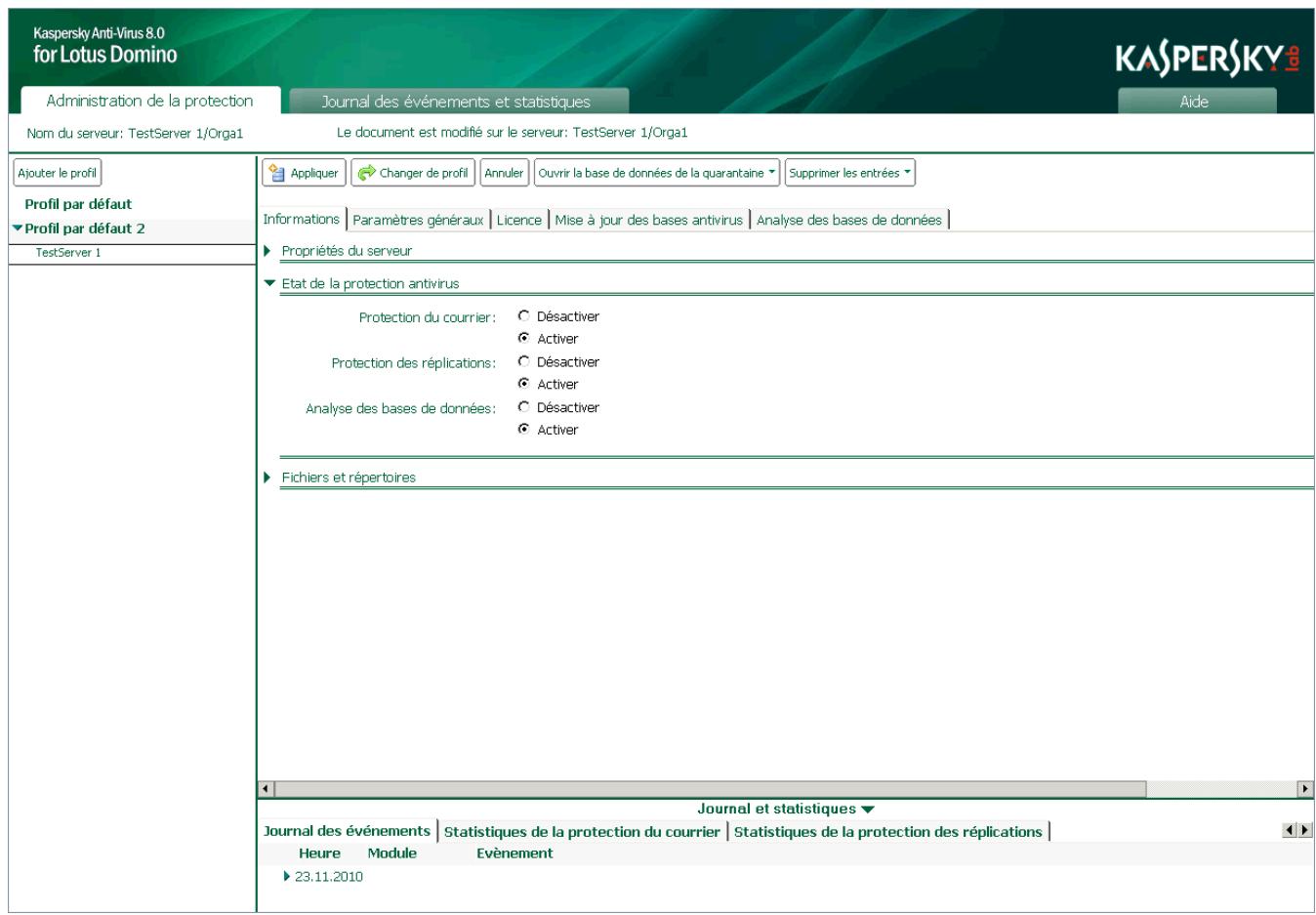 KASPERSKY ANTI-VIRUS 8 - ACTIVATION ET DÉSACTIVATION DE L'ANALYSE DES BASES DE DONNÉES - 1