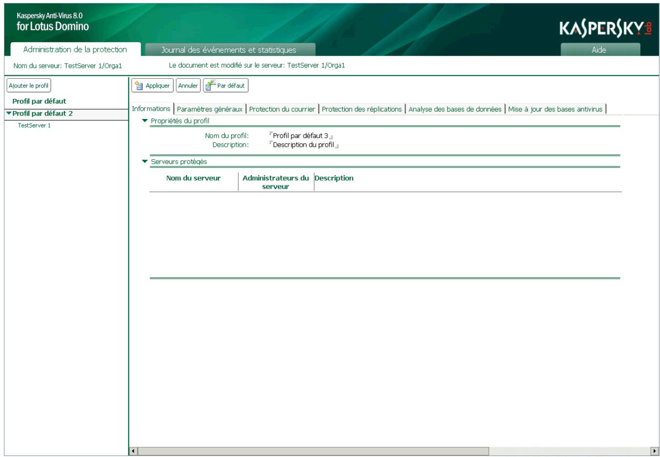 KASPERSKY ANTI-VIRUS 8 - CRÉATION ET SUPPRESSION DE PROFILS - 1