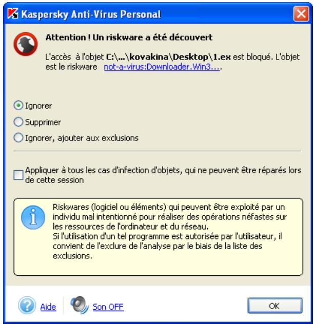 KASPERSKY ANTI-VIRUS PERSONAL PRO 5.0 - Pour ajouter une exclusion, cliquez sur Ajouter. - 12