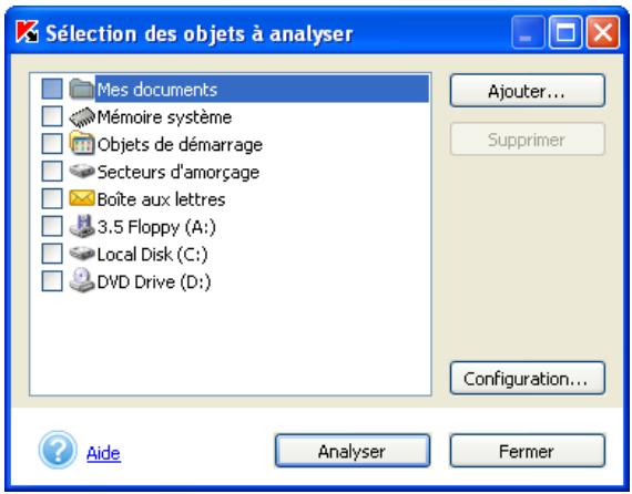 KASPERSKY ANTI-VIRUS PERSONAL PRO 5.0 - Analyse d'objects individuels - 4