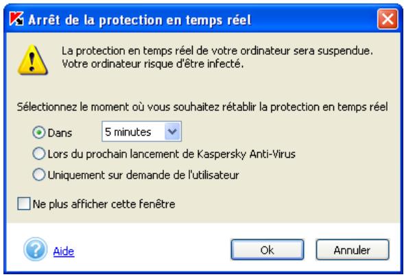 KASPERSKY ANTI-VIRUS PERSONAL PRO 5.0 - Pour arrêter la protection - 2