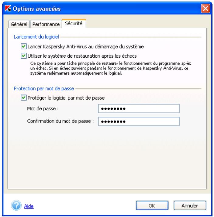 KASPERSKY ANTI-VIRUS PERSONAL PRO 5.0 - Configuration complémentaire de Kaspersky Anti-Virus Personal Pro - 10