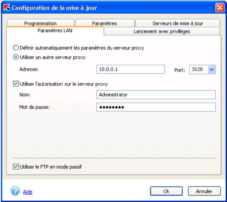 KASPERSKY ANTI-VIRUS PERSONAL PRO 5.0 - Utiliser un autre serveur proxy - 1