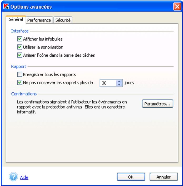 KASPERSKY ANTI-VIRUS PERSONAL PRO 5.0 - Configuration complémentaire de Kaspersky Anti-Virus Personal Pro - 2