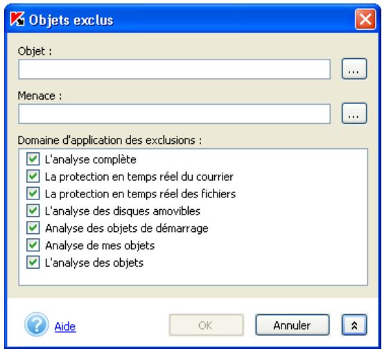 KASPERSKY ANTI-VIRUS PERSONAL PRO 5.0 - Pour ajouter une exclusion, cliquez sur Ajouter. - 8