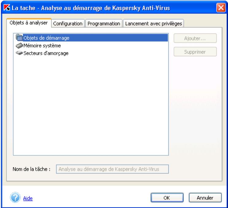KASPERSKY ANTI-VIRUS PERSONAL PRO 5.0 - Pour configurer l'analyse à la demande : - 1