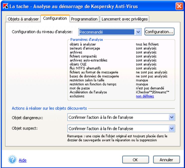 KASPERSKY ANTI-VIRUS PERSONAL PRO 5.0 - Sélection du niveau d'analyse - 1