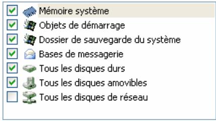 KASPERSKY INTERNET SECURITY 6.0 - Composition de la liste des objets à analyser - 1