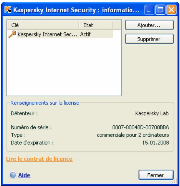 KASPERSKY INTERNET SECURITY 6.0 - Administration des licences - 1