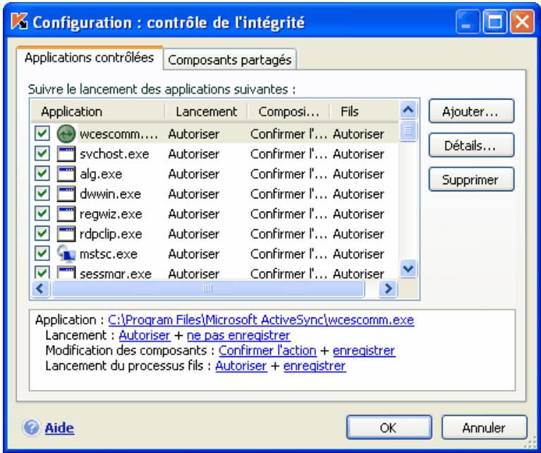 KASPERSKY INTERNET SECURITY 6.0 - Configuration des règles de contrôle des applications critiques - 1