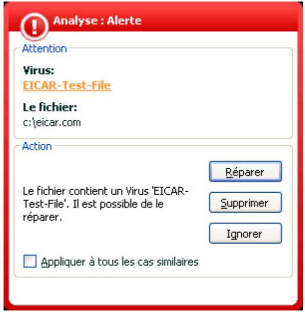 KASPERSKY INTERNET SECURITY 6.0 - Vérification des tâches de recherche de virus - 1