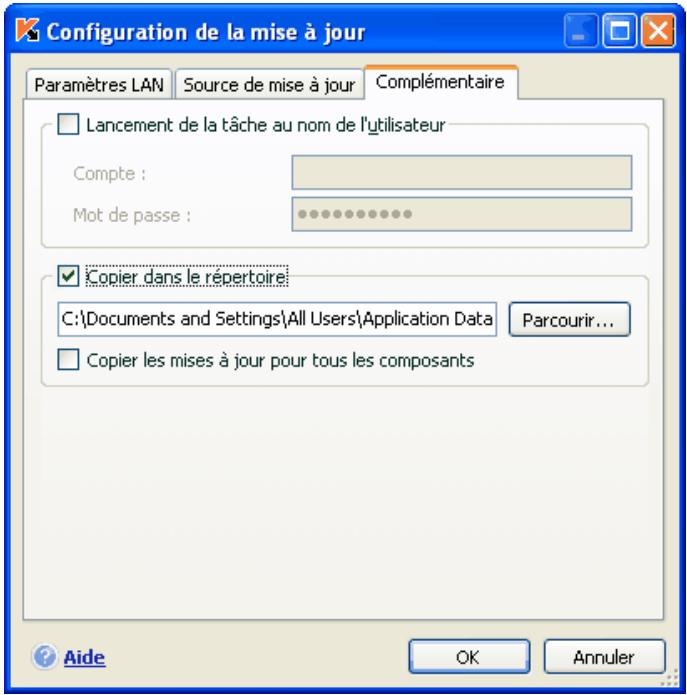 KASPERSKY INTERNET SECURITY 6.0 - Lancement d'une tâche de recherche de virus ou de mise à jour avec les privilèges d'un utiliser - 1