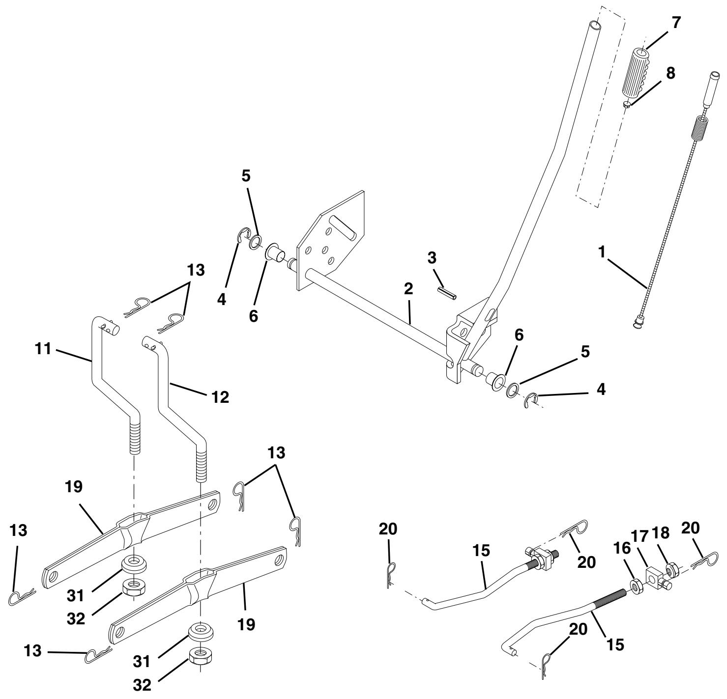 WEED EATER WE1538A - Réf. piece description - 1