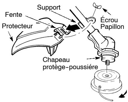 WEED EATER XT 600 - Installez le protecteur - 1