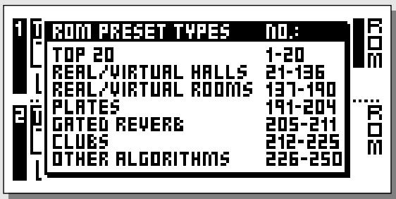 TC ELECTRONIC M3000 - Index du mode Recall - 1
