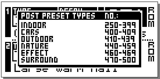 TC ELECTRONIC M3000 - LISTE DES PRESETS - 2