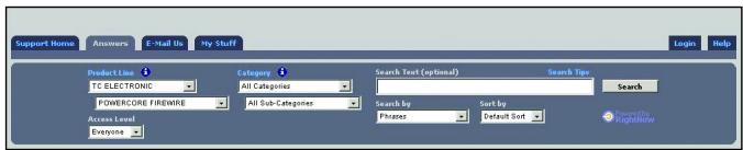TC ELECTRONIC POWERCORECOMPACT - SERVICES D'ASSISTANCE TECHNIQUE - 1