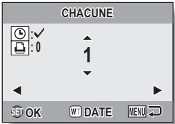 LOGICOM-SANYO XACTI VPC-E7 - Indiquez si la date doit etre imprimée sur I'impression et definissez le nombre d'impressions. - 2
