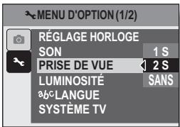 LOGICOM-SANYO XACTI VPC-E7 - Sélectionnez "PRISE DE VUE" et appuyez sur la touche SET. - 1