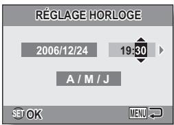 LOGICOM-SANYO XACTI VPC-E7 - Reglez la date et l'heure. - 2