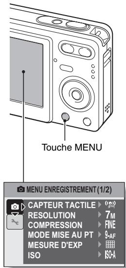 LOGICOM-SANYO XACTI VPC-E7 - Appuyez sur la touche MENU. - 1