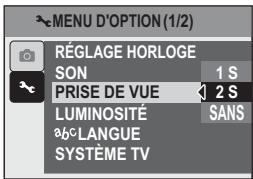 LOGICOM-SANYO XACTI VPC-S70 - Sélectionnez "PRISE DE VUE" et appuyez sur la touche SET. - 1