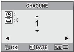 LOGICOM-SANYO XACTI VPC-S70EX - Indiquez si la date doit etre imprimée sur I'impression et definissez le nombre d'impressions. - 1