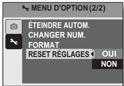 LOGICOM-SANYO XACTI VPC-S70EX - Sélectionnez “RESET RÉGLAGES” et appuyez sur la touche SET. - 1