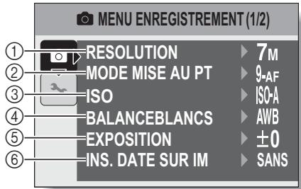 LOGICOM-SANYO XACTI VPC-S70EX - Appuyez sur la touche MENU. - 2