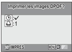 LOGICOM-SANYO XACTI VPC-S70EX - Sélectionnez "DPOF" et appuyez sur la touche SET. - 1