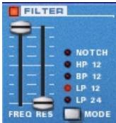 PROPELLERHEAD REASON - Section du filtré - 1