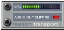 PROPELLERHEAD REASON - Témoin d'échéage audio en sortie Audio Out Clipping - 1