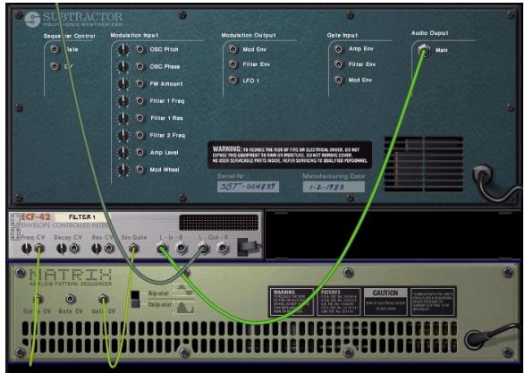 PROPELLERHEAD REASON - Filtre à Pattern - Exemple - 1