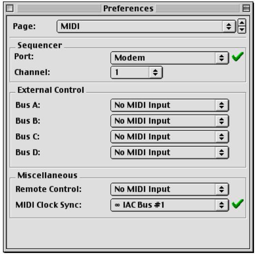 PROPELLERHEAD REASON - Préférences - MIDI - 1
