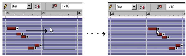 PROPELLERHEAD REASON - Déplacer des notes - 1