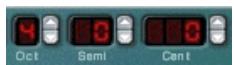 PROPELLERHEAD REASON - Réglage de la fréquence de l'Oscillateur 1 - Octave/Demi-ton/Centifique - 1